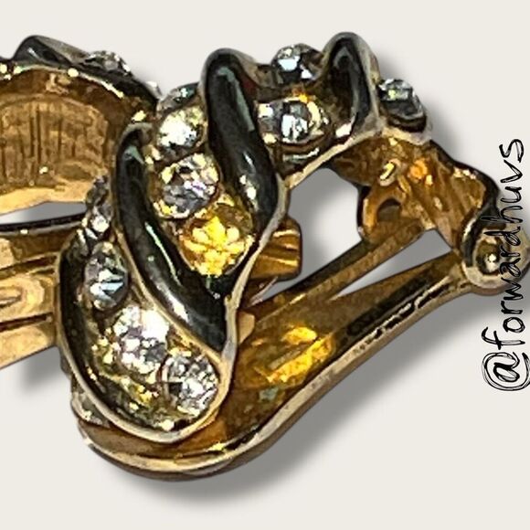 Bundle Sale 3 for $15 | Clip On Earrings READ - Missing Rhinestone - Picture 5 of 10